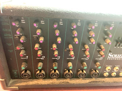 SoundTech Professional Audio – MegaMix 450W Powered Mixer Head – MM6D -6 Channel