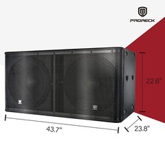 Proreck SP-218X 5000W Active Powered DJ Subwoofer