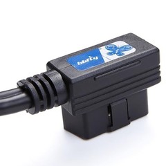Right Angle OBD2 Splitter Y Cable, -B20 OBDII 1 Male Splitter to 2 B20 (1PACK)
