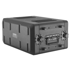 VEVOR 4U Rack Case Rackmount Flight Case 12 in with Microphone Compartments