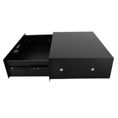 Rack Mount DJ 19″ 3U Rack Road Case Equipment Deep Drawer Locking Black