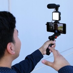 Savage Mobile Vlogging Kit with Microphone, LED Light, Phone Holder and…