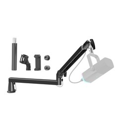 Low Profile Mic Arm 15cm Extra Riser Adjustable Mic Boom Arm Metal Desk Mount…