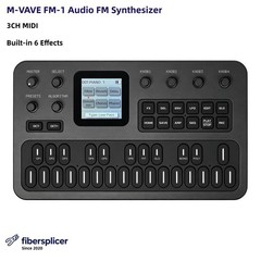 M-VAVE FM-1 Audio FM Synthesizer 3CH MIDI Built-in 6 Effects 3.5mm Output -NEW