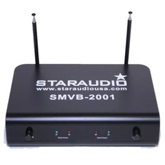 2CH VHF Handheld Wireless Microphone Church Stage Microphone System Karaoke Mics