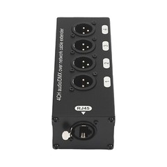2Pcs 4 Channel Audio Network XLR Male Female to Single Ethercon Cable Extender