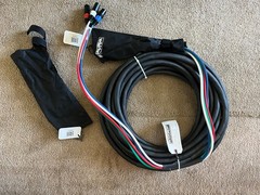 Whirlwind MTD04C5E050 Fan to Fan Cat5e Neutrik Ethercon 4 Channel Snake 50ft