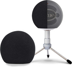 Blue Snowball Pop Filter Windscreen – Professional Snowball Ice Mic Foam Wind Co