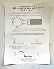 NuVo NV-BK6C 6 Inch Circular Speaker Rough-In Bracket Pair New In Box