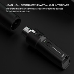 UHF Wireless Microphone Converter XLR Transmitter Receiver Microphone System NEW