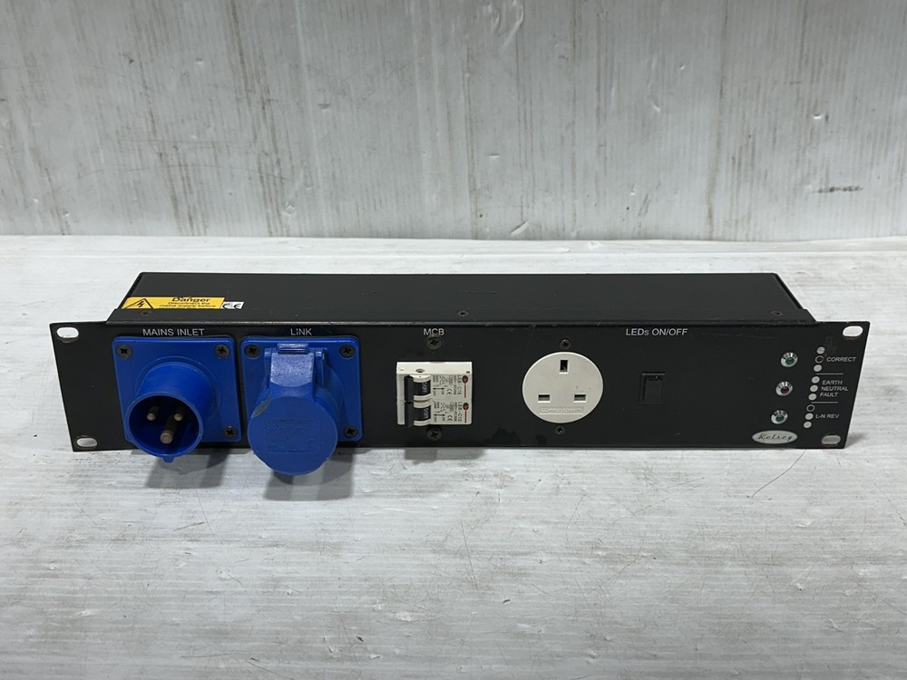 Rack Pack Power Distro 16A-BLU3- BS13A X1, IEC C13F X20 MCB 2RU #1778 (One) THS