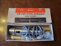Fentone Slim Lined Crystal Microphone CM-195NH Japan