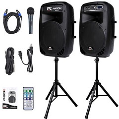 PRORECK Dance 15 Portable DJ Speaker 15 Inch 2000W Powered PA Speaker System