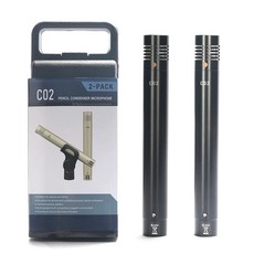 C02 Condenser Pencil Microphone Pair Small Diaphragm Studio Mic Set