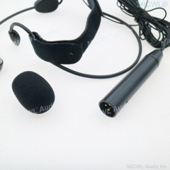 Dynamic ME3 Headset Microphone XLR 3Pin Phantom Power Head wear Mic for Mixer