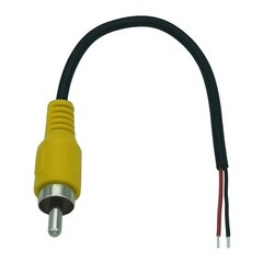 AILTECK RCA Male Plug Cable Replacement Repair, to Bare 4.5 inches, Black