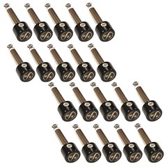 20 pack 1/4″ TS Mono Connectors for Kurrent Electric Solderless Guitar Cables