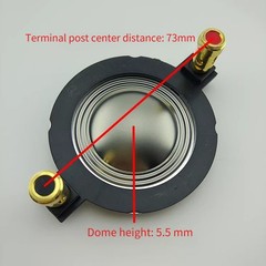 34.4mm Flat Wire Titanium Tweeter Voice Coil 8 Ohm 50-100W Speaker Repair Part