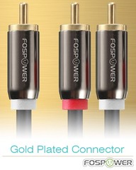 FosPower RCA Y-Adapter (6 Feet), 1 Male to 2 Y 6 Feet, 06 FT