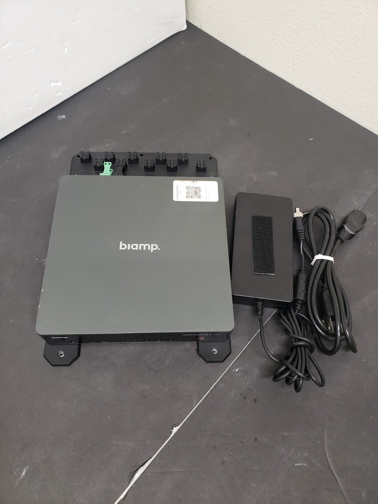 BIAMP TESIRAFORTE X 400 MEETING ROOM DSP MULTI-EFFECTS PROCESSOR – With Adapter