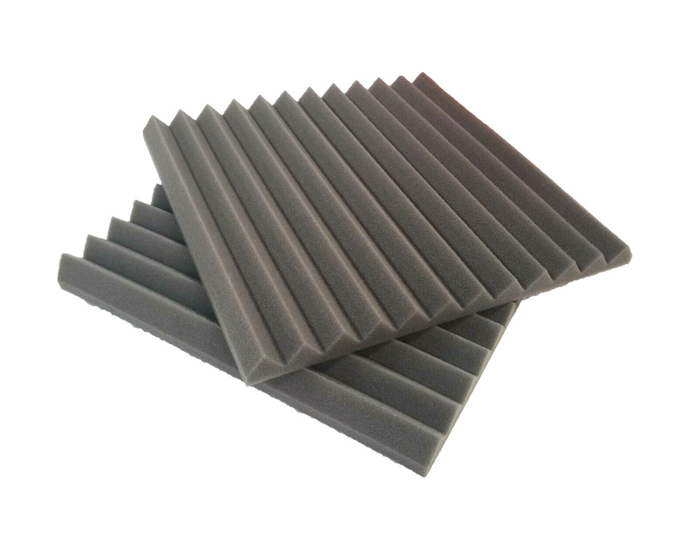 6 pcs 12″x12″x1″ Grey Acoustic Foam Panel Tiles Wall Record Studio Sound Proof