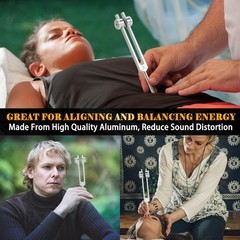 OM 136.1hz Weighted Tuning Fork with Reflex Hammer for 136.1hz, OM136.1hz