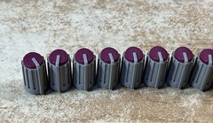 lot of 10 Mackie Mixer Red Original Knobs OEM from 32.8 Mixing Board