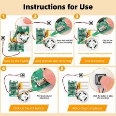 Programmable Sound Recorder Module – DIY Music Voice Recording 1pcs