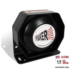 100W Ultra-Slim Siren Speaker, 8 Ohm 108-134dB PA Horn for Emergency Vehicles,