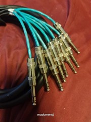 Bespeco Italy 10ft 8-Channel 1/4″ TRS to 1/4″ TRS Balanced Snake Cable