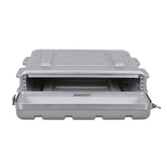 Stackable 2U Rack Case, Strong Molded with Heavy Duty Hardware, Standard 19.25”