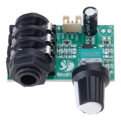 TL072 Auditory Preamp Circuit Featuring 1MΩ Impedance Adjustable Gains Control