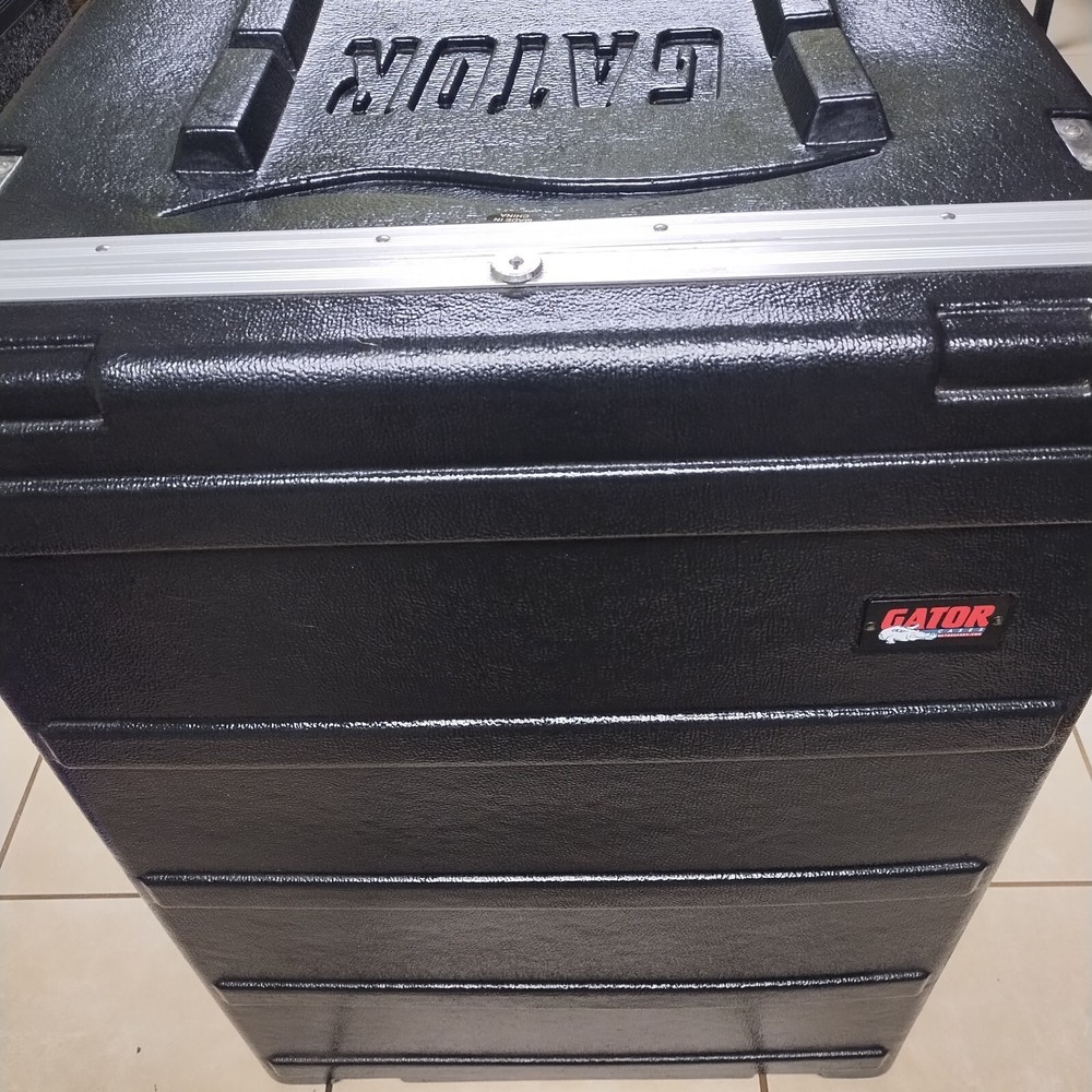 (EX) Gator Cases G-SHOCK 16L Molded Poly Series 16U Shock Rack STUDIO / ROAD AMP