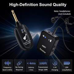 Wireless in Ear Monitor System 2.4Ghz Wireless IEM System Transmitter Clip On