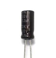 100pc Electrolytic Capacitor KY 2.2uF 50V +105℃ 5000hr Nippon Chemi-Con 5x11mm