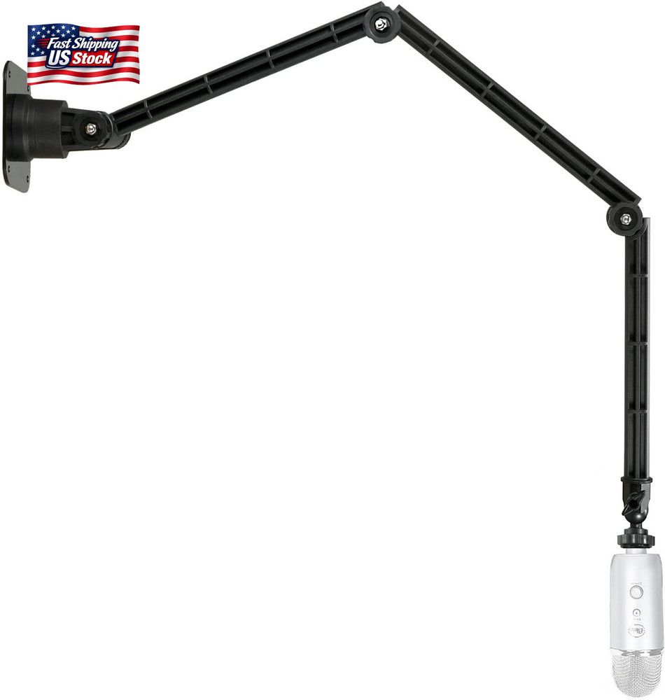 Microphone Wall Mount, Ceiling Holder Stand Compatible with Blue Yeti X Nano Sno
