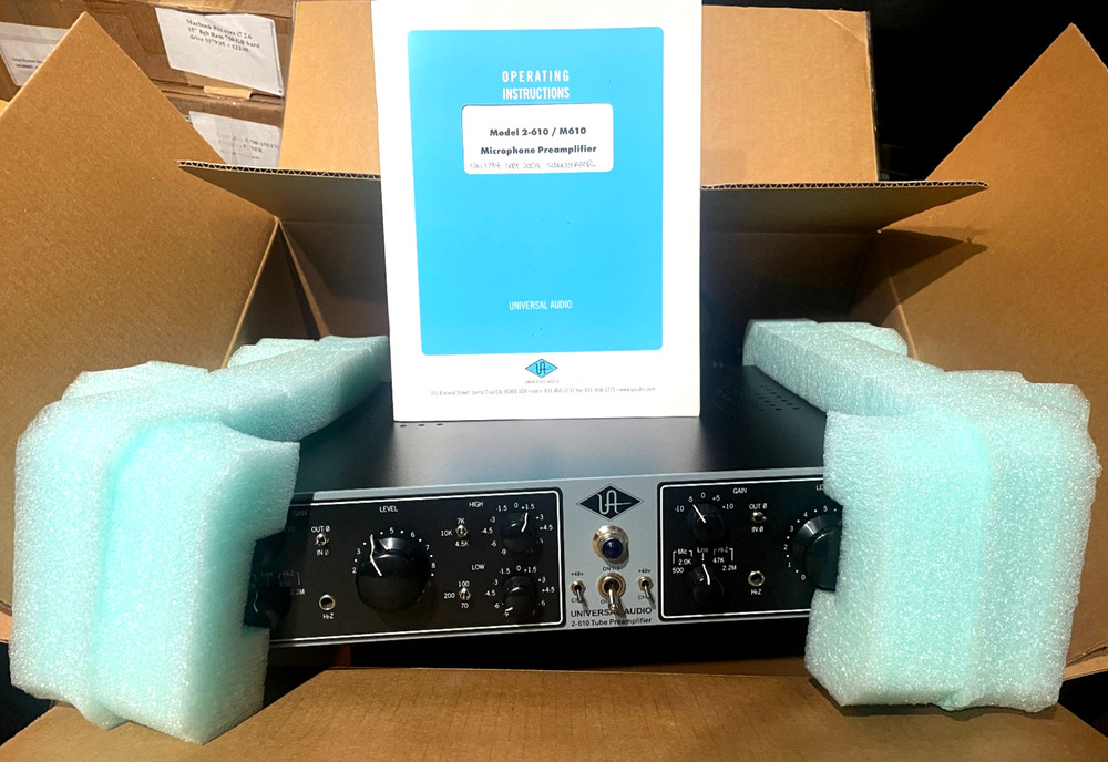Universal Audio 2-610 Excellent-Original tubes/ Box/Manual Walt Kraemer Estate