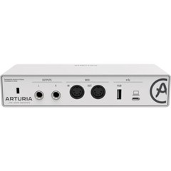 Arturia MiniFuse 2 Audio/MIDI Interface (White) w/ Headphones & XLR Cable