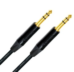 ‚FT Mogami 2534 Neutrik Gold 1/4 to 1/4 male M-M Stereo balance Star Quad Cable
