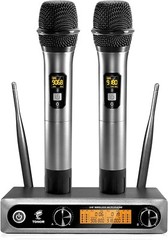 All-Metal UHF Handheld Microphone System for Karaoke and Events – Easy Operation