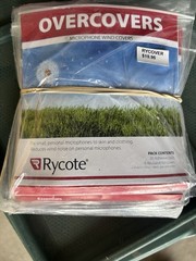 Rycote Overcovers/Undercovera Microphone Windscreen Black/White whole lot