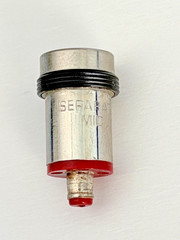 Vintage Dynamic Microphone Element Capsule Replacement Threaded Mount Chrome .5″