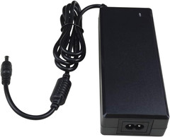 DC Power Adapter, 12V 5A, 5-Way Splitter with Multiple Conversion Heads Black