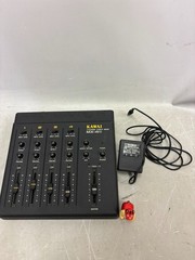 KAWAI MX-4S 4 Channel 8 Input Audio Mixer Working with AC Adapter from Japan