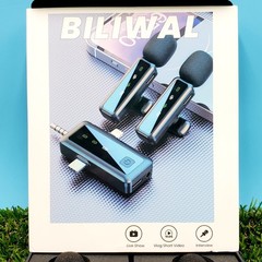 BILIWAL Wireless Lavalier Microphone Set (USB-C or Lightning Connectors) 2 Mics