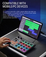Donner DPD-16 STARRYPAD USB MIDI Keyboard Pad Beat Maker With Fader Drum Machine