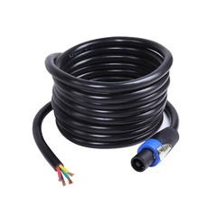 4 WIRE Speak-ON to Bare Cable 12 Feet For Chuchero Box, Speaker, Mids, Tweeters