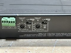 QSC MP-A20V Multi-Channel Amplifier FlexAmp technology Hi-Z / Lo-Z amp/JUA3456