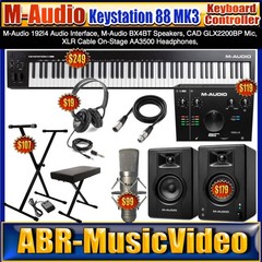 M-Audio BX4 4.5-inch Bluetooth Powered Studio Monitor/ 1 Year Manufacture Warran