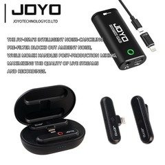 JOYO Live Streaming Recording Kit Wireless Noise Cancelling Mic, 48V Audio Mixer